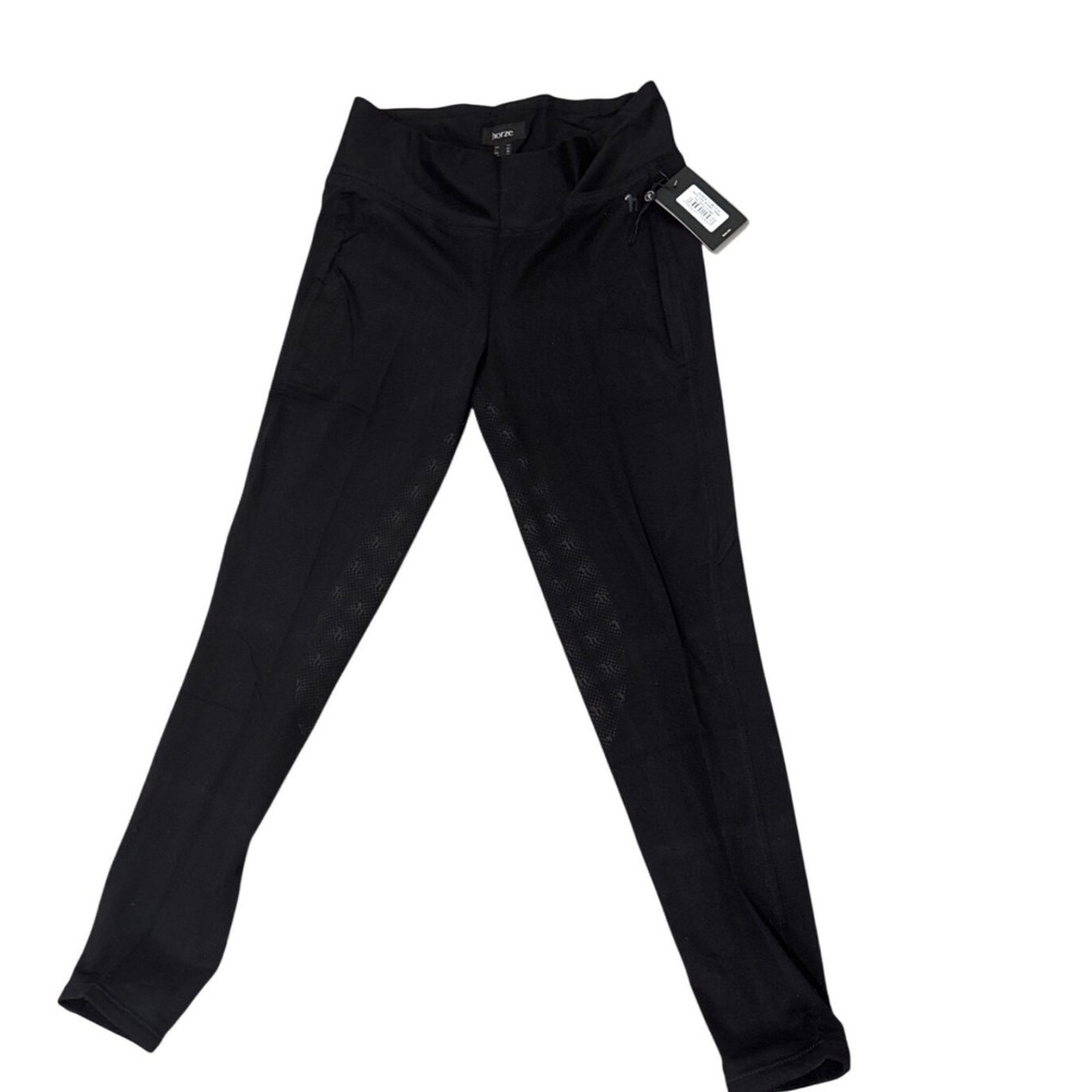 NWT Horze Juliet Women's Hyper Flex Tights Full Seat Black US Size 32 EU 44